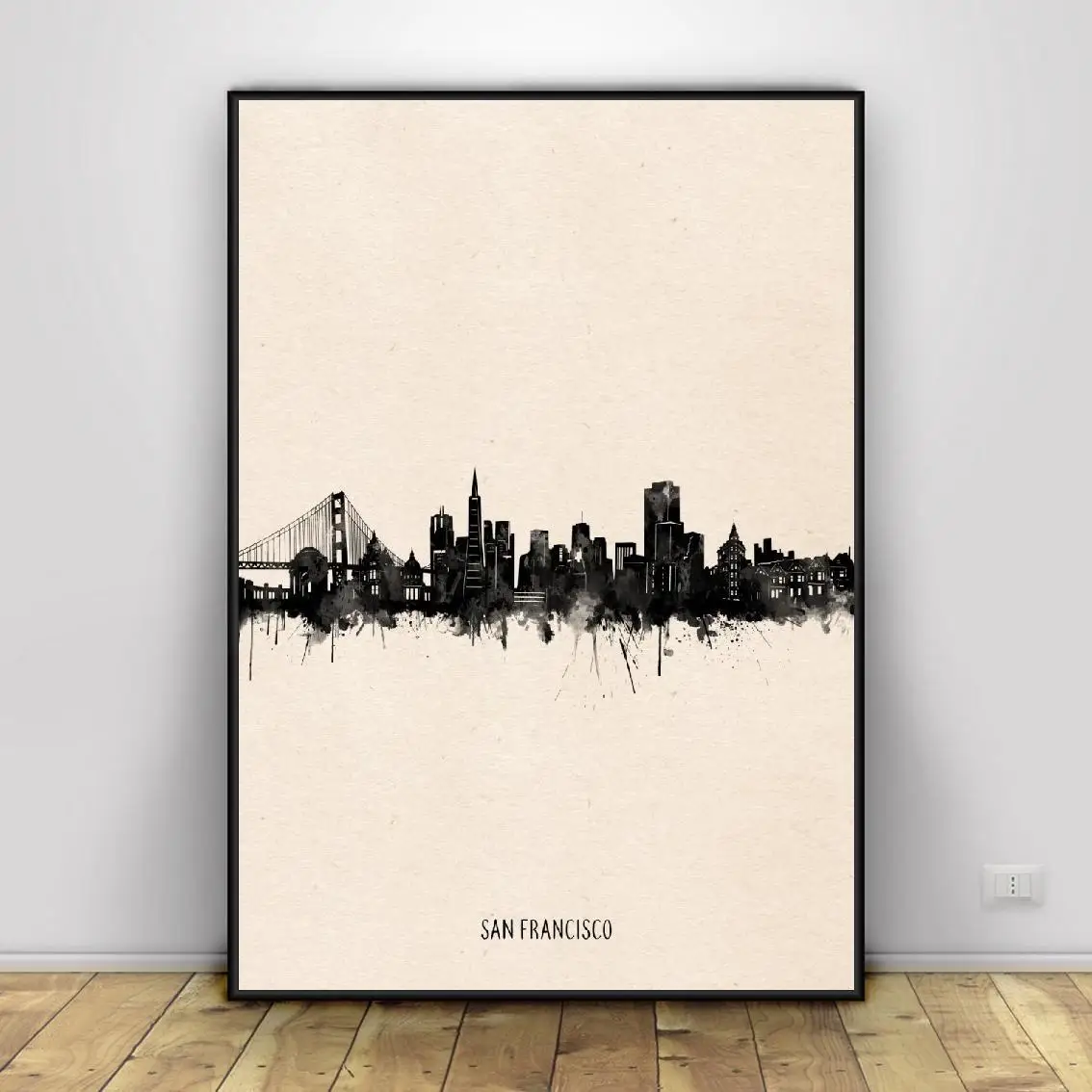 San Francisco City Black ink Abstract Canvas Painting Wall Art Pictures Prints Home Decor Wall Poster Decoration For Living Room 
San Francisco City Black ink Abstract Canvas Painting Wall Art Pictures Prints Home Decor Wall Poster Decoration For Living Room