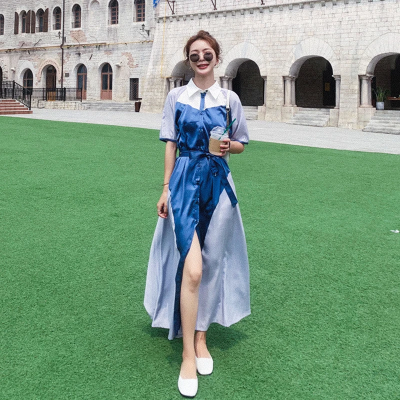 2021 Elegant Series Spring Summer Fashion Bandage Splicing Maxi Dress Long Korean Office High Quality Women Clothing Vestido 
2021 Elegant Series Spring Summer Fashion Bandage Splicing Maxi Dress Long Korean Office High Quality Women Clothing Vestido