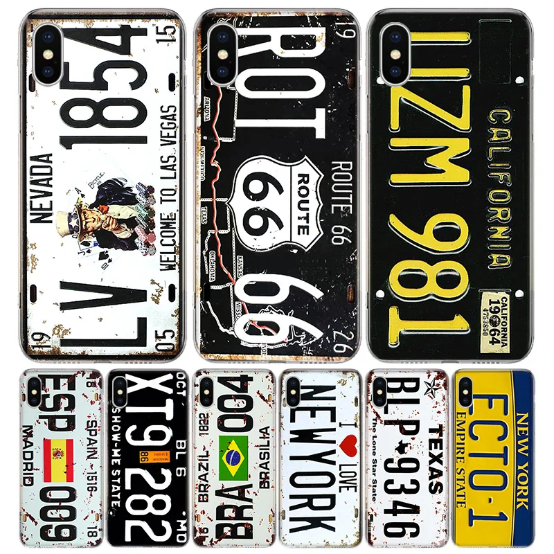 Retro License Plate 66 Silicon Call Phone Case For Apple iPhone 11 13 Pro Max 12 Mini 7 Plus 6 X XR XS 8 6S SE 5S + Cover Coque
Retro License Plate 66 Silicon Call Phone Case For Apple iPhone 11 13 Pro Max 12 Mini 7 Plus 6 X XR XS 8 6S SE 5S + Cover Coque