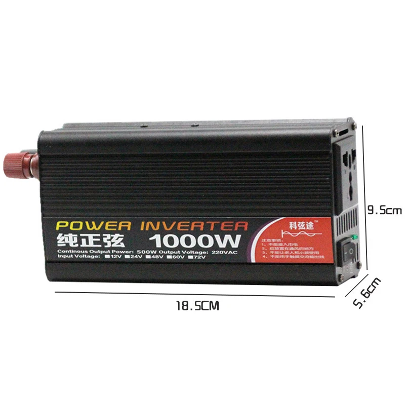 1000W Car Inverter Pure Sine Wave DC12V/24V To AC 220V 50HZ Power Converter Booster For Household Car Inverter
1000W Car Inverter Pure Sine Wave DC12V/24V To AC 220V 50HZ Power Converter Booster For Household Car Inverter