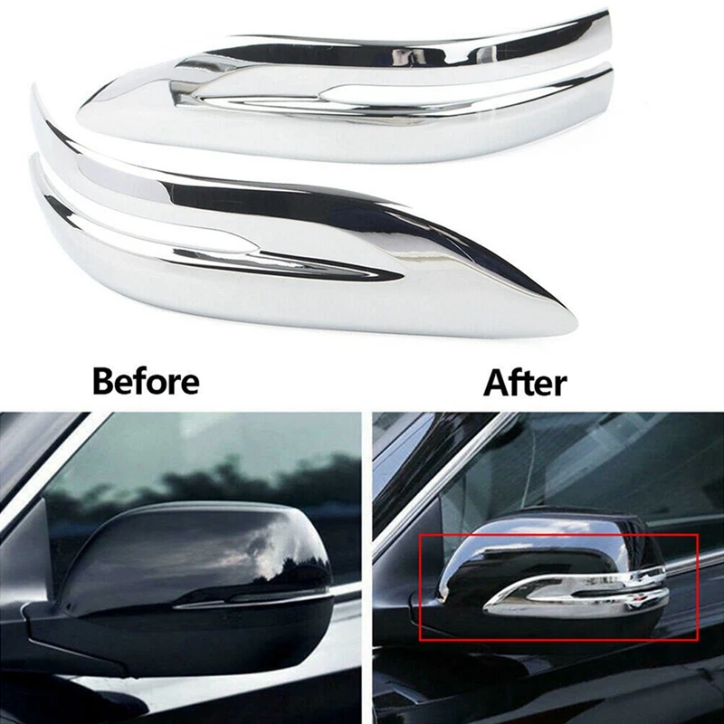 2x Car Chrome Side Rearview Mirror Stripe Cover & 1Pcs Car Outlet Vent Sticker Trim Frame for Honda CRV CR-V 2017 -2021
2x Car Chrome Side Rearview Mirror Stripe Cover & 1Pcs Car Outlet Vent Sticker Trim Frame for Honda CRV CR-V 2017 -2021