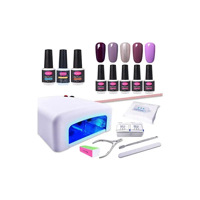 CLAVUZ 5Pcs Color Gel Polish Base Coat Top Coat Kit Soak Off UV 36W Nail Lamp Varnish Primer Manicure 8ML
CLAVUZ 5Pcs Color Gel Polish Base Coat Top Coat Kit Soak Off UV 36W Nail Lamp Varnish Primer Manicure 8ML