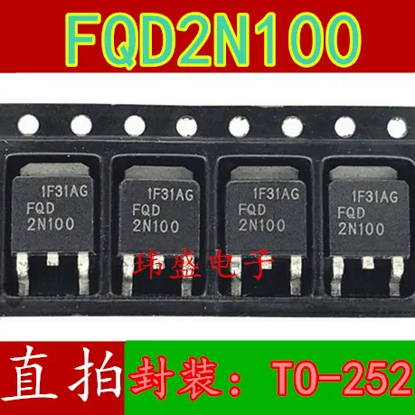 20PCS/LOT FQD2N100 FQD2N100TM TO-252 MOS N 1.6A/1000V
20PCS/LOT FQD2N100 FQD2N100TM TO-252 MOS N 1.6A/1000V