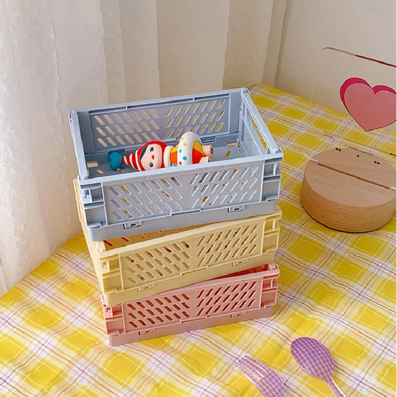 Mini DIY Folding Plastic Desktop Stationery Organizer Storage Box Large Capacity Creative School Office Desk Storage Basket
Mini DIY Folding Plastic Desktop Stationery Organizer Storage Box Large Capacity Creative School Office Desk Storage Basket