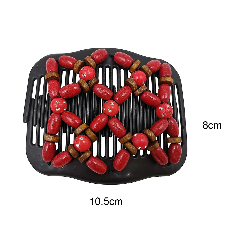 New Variety Wooden Beads Women Hair Double Row Insert Comb Magic Hairpin Hairstyling Tool Magic Hair Comb Hair Comb Insert Comb 
New Variety Wooden Beads Women Hair Double Row Insert Comb Magic Hairpin Hairstyling Tool Magic Hair Comb Hair Comb Insert Comb