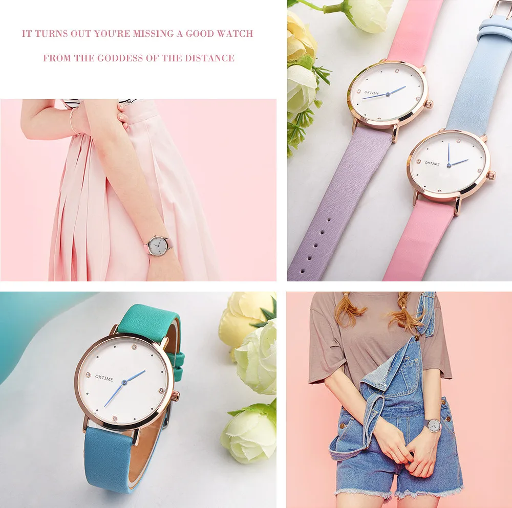 Minimalist Ladies Retro Rainbow Design Leather Band Analog Alloy Quartz Wrist Watch leather Ladies Wristwatch zegarek damski
Minimalist Ladies Retro Rainbow Design Leather Band Analog Alloy Quartz Wrist Watch leather Ladies Wristwatch zegarek damski