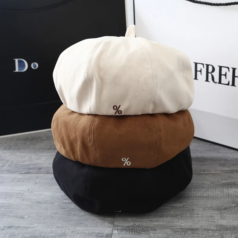 Canvas Simple Progressive Hat Autumn and Winter Korean Women's Retro Beret Fashion Trend Versatile Octagonal Hat
Canvas Simple Progressive Hat Autumn and Winter Korean Women's Retro Beret Fashion Trend Versatile Octagonal Hat