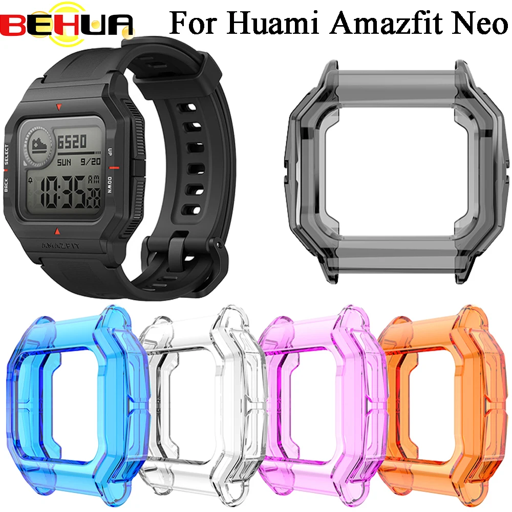 BEHUA For Huami Amazfit Neo TPU Watch Case Cover Smart Bracelet Protective Frame Shell Replacement Shockproof Clear Cases
BEHUA For Huami Amazfit Neo TPU Watch Case Cover Smart Bracelet Protective Frame Shell Replacement Shockproof Clear Cases