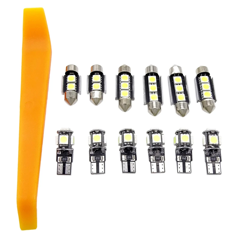 12 Pcs Ice Blue White LED Lamp Car Bulbs Interior Package Kit For 2010-2015 Hyundai Tucson Map Dome Trunk Plate Light
12 Pcs Ice Blue White LED Lamp Car Bulbs Interior Package Kit For 2010-2015 Hyundai Tucson Map Dome Trunk Plate Light
