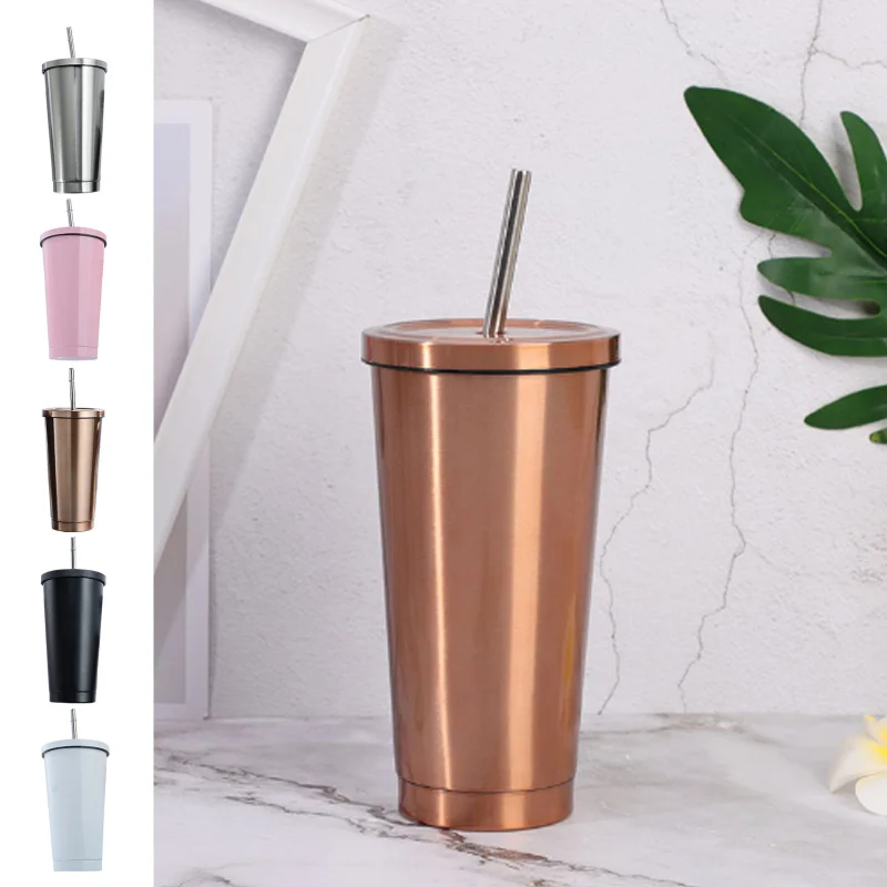 500ML Stainless Steel Insulated Mug With Lid And Straw Coffee Mug Drink Travel Cup Vacuum Flask Metal Cup Tumbler Beer Tea Cup 
500ML Stainless Steel Insulated Mug With Lid And Straw Coffee Mug Drink Travel Cup Vacuum Flask Metal Cup Tumbler Beer Tea Cup