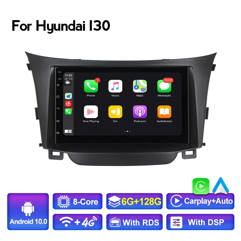 Автомагнитола 7 дюймов, Android, для Hyundai I30 Elantra GT 2012, автомобильный стерео мультимедийный плеер, GPS-навигация Carplay + Автомобильный Wi-Fi 4G RDS BT
Автомагнитола 7 дюймов, Android, для Hyundai I30 Elantra GT 2012, автомобильный стерео мультимедийный плеер, GPS-навигация Carplay + Автомобильный Wi-Fi 4G RDS BT