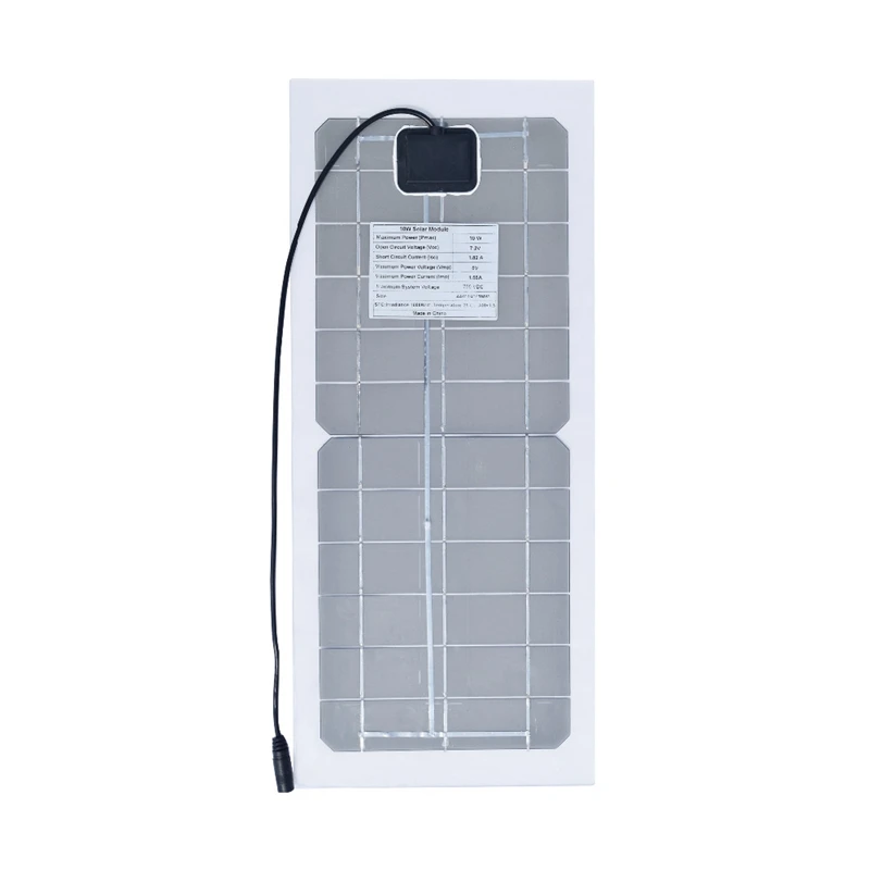 10W Solar Panel 12V Battery Charger System Double Usb Camping Phone Light Boat | Электроника