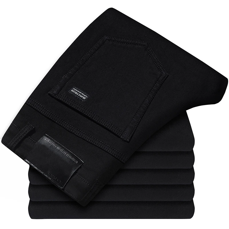 Classic Advanced Stretch Black Jeans 2020 New Style Business Fashion Denim Slim Fit Jean Trousers Male Brand Pants
Classic Advanced Stretch Black Jeans 2020 New Style Business Fashion Denim Slim Fit Jean Trousers Male Brand Pants