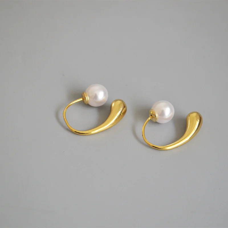 Delicate gold plated pearl earrings for women dangle earrings removable cool temperament ear hook earring fashion jewerly
Delicate gold plated pearl earrings for women dangle earrings removable cool temperament ear hook earring fashion jewerly