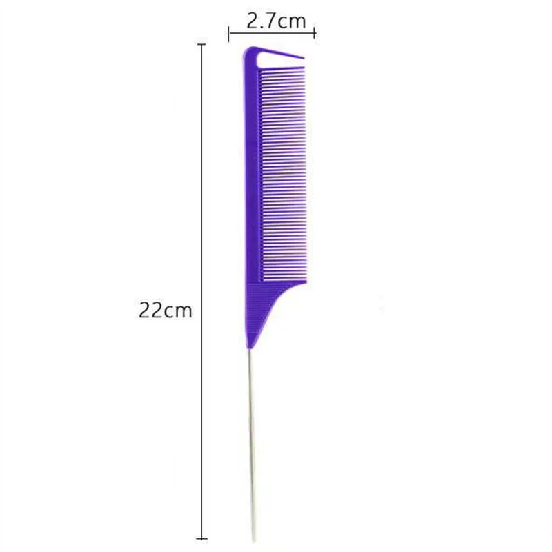 Hot Black Fine-tooth Comb Metal Pin Anti-static Hair Style Rat Tail Comb 220x28x4mm Edge Brush Barber Hair Styling Beauty Tools
Hot Black Fine-tooth Comb Metal Pin Anti-static Hair Style Rat Tail Comb 220x28x4mm Edge Brush Barber Hair Styling Beauty Tools