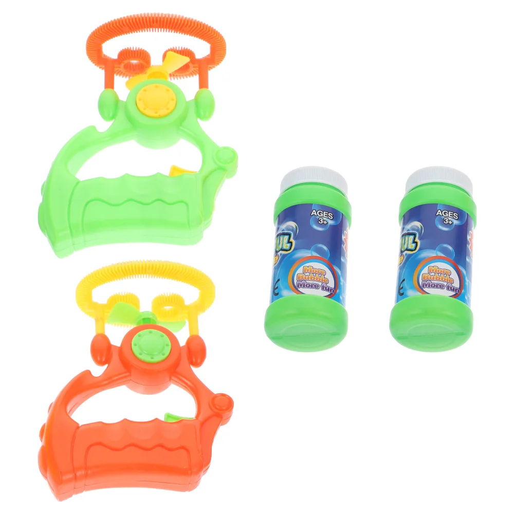 2pcs Electric Fan Bubble Maker Kids Outdoor Bubble Machine with Bubble Solution
2pcs Electric Fan Bubble Maker Kids Outdoor Bubble Machine with Bubble Solution