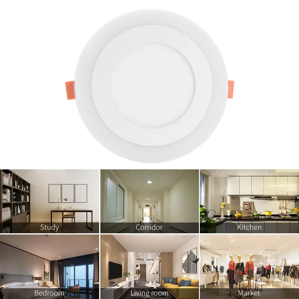 Dual Color LED Panel Recessed Ceiling Down Light Spotlight Cool White+Blue/GB 85% Energy-saving And Environment-friendly
Dual Color LED Panel Recessed Ceiling Down Light Spotlight Cool White+Blue/GB 85% Energy-saving And Environment-friendly