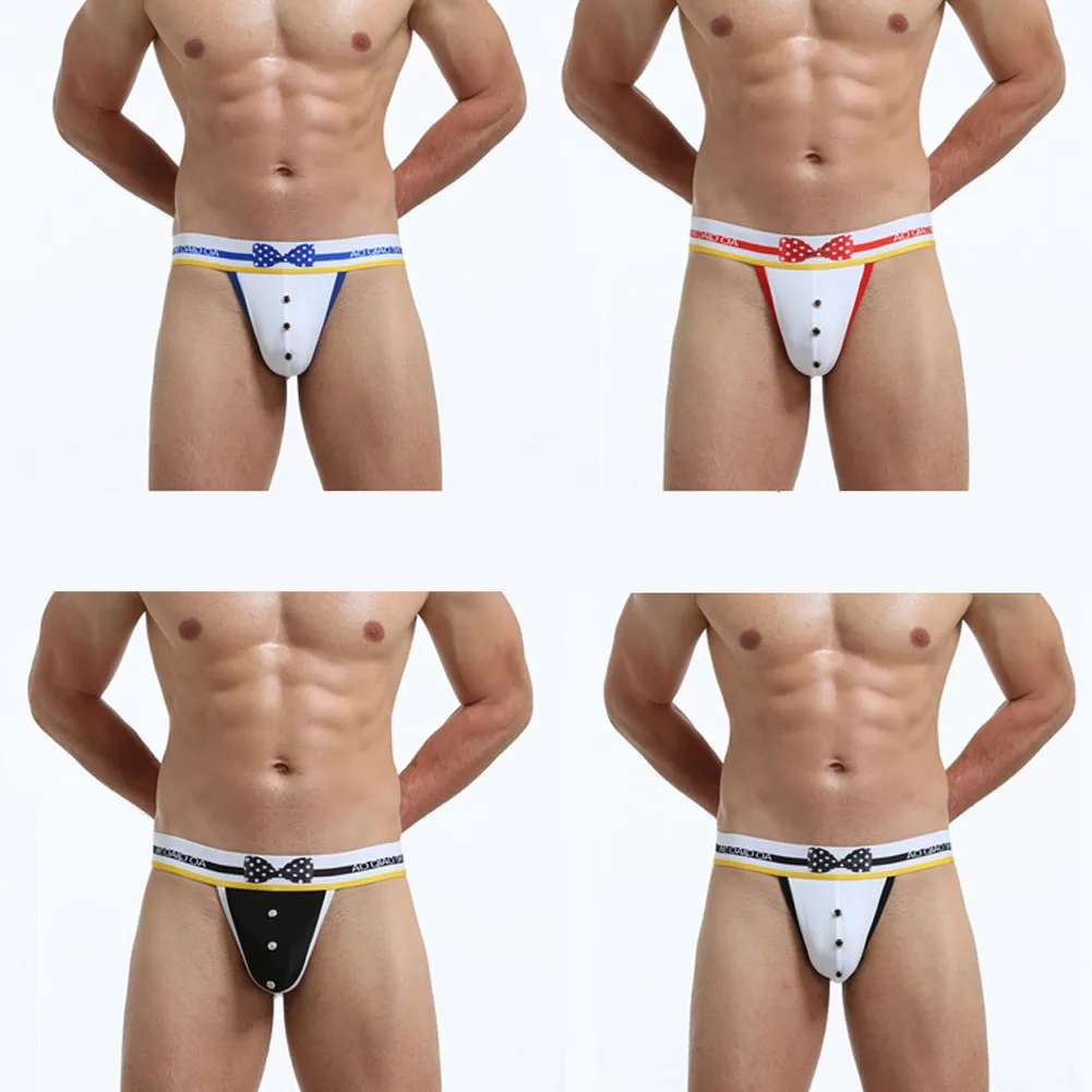 Men Sexy Underpants British Style Bow Tie Gentleman Jockstrap Briefs Low-Waist Breathable Triangle Briefs Sissy lingerie For Men
Men Sexy Underpants British Style Bow Tie Gentleman Jockstrap Briefs Low-Waist Breathable Triangle Briefs Sissy lingerie For Men