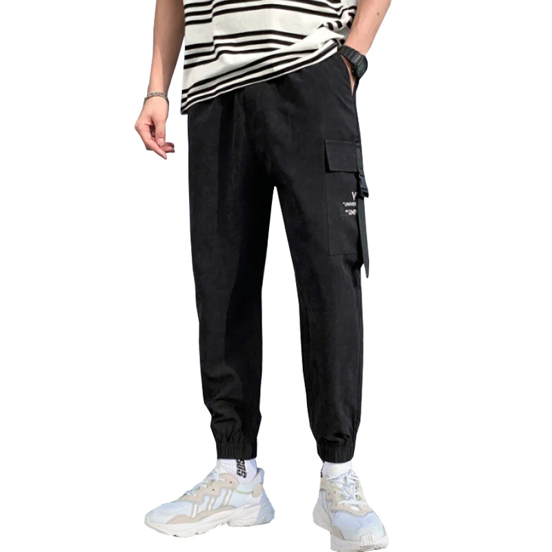 Hip Hop Joggers Men Black Harem Pants Multi-pocket Ribbon Autumn Man Sweatpants Streetwear Casual Mens Pants
Hip Hop Joggers Men Black Harem Pants Multi-pocket Ribbon Autumn Man Sweatpants Streetwear Casual Mens Pants