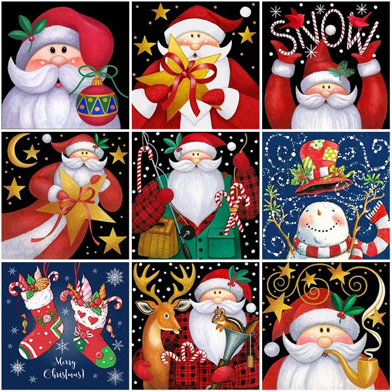 Cartoon DIY Santa Claus 5D Diamond Painting Cross Stitch Full Round Mosaic Diamond Embroidery Snowman Christmas Gift Wall Art
Cartoon DIY Santa Claus 5D Diamond Painting Cross Stitch Full Round Mosaic Diamond Embroidery Snowman Christmas Gift Wall Art