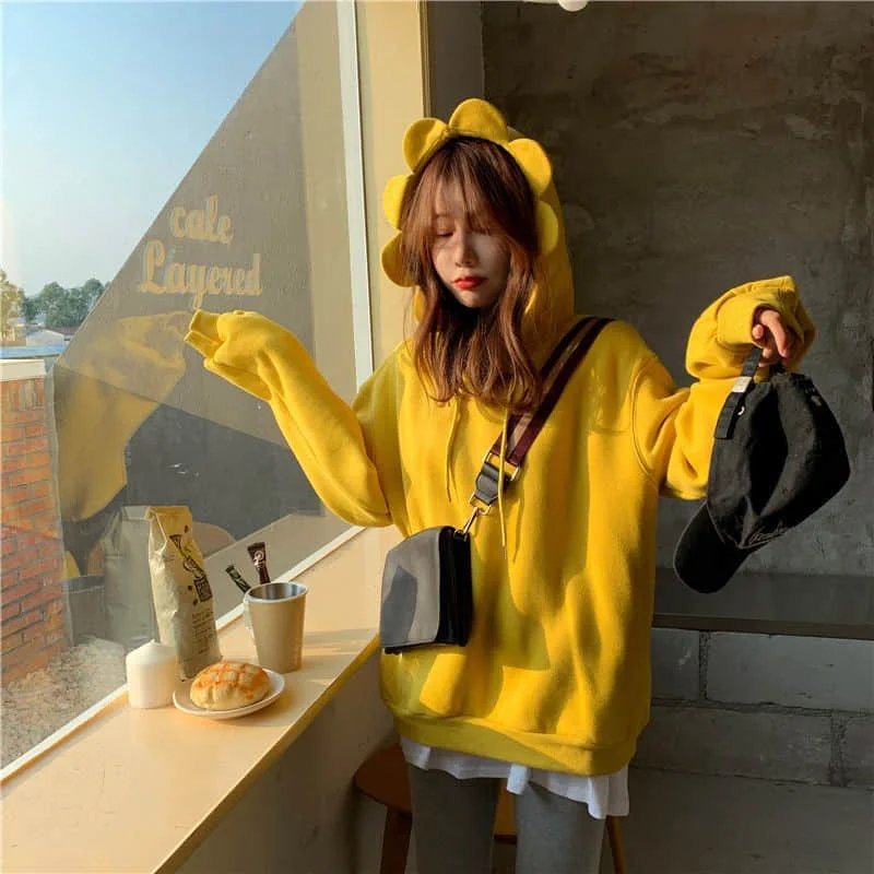 Sweatshirts Men's And Women's New Autumn And Winter Hooded Long Sleeve Loose Korean Thickened Plush Japanese Cute Top Clothes
Sweatshirts Men's And Women's New Autumn And Winter Hooded Long Sleeve Loose Korean Thickened Plush Japanese Cute Top Clothes