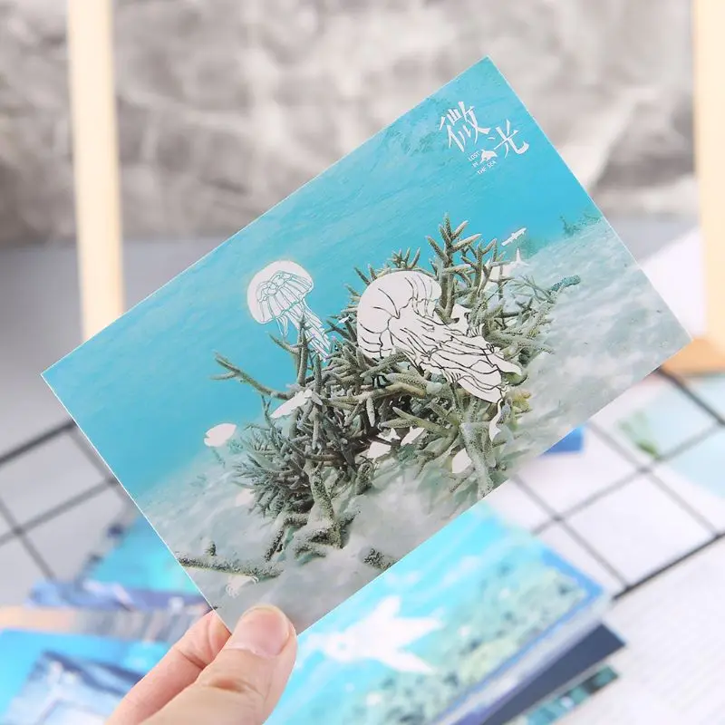 30pcs Vintage Luminous Postcard Glow In The Dark Ocean Greeting Post Card Novelty Xmas Greeting Cards Gift
30pcs Vintage Luminous Postcard Glow In The Dark Ocean Greeting Post Card Novelty Xmas Greeting Cards Gift
