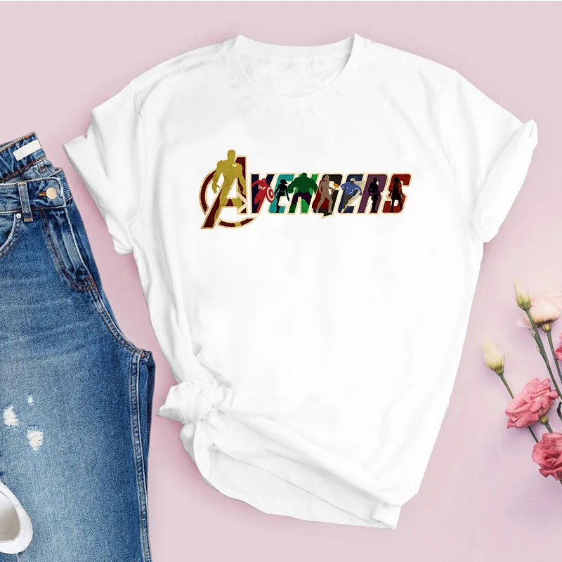 Avengers Letter Graphic Tshirt Woman Fashion Short Sleeve T-Shirts Casual Women Marvel T Shirts Ladies Tops Tee Girlfriend Gifts
Avengers Letter Graphic Tshirt Woman Fashion Short Sleeve T-Shirts Casual Women Marvel T Shirts Ladies Tops Tee Girlfriend Gifts