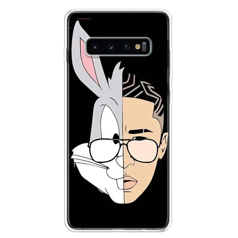 Чехол для телефона Bad Bunny El Conejo Malo Samsung Galaxy S10 S21 S20 FE S22 Ultra S10E S9 S8 Plus S7 Edge S6 +