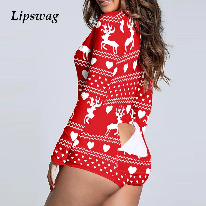 Women Christmas Hat Print Skinny Short Jumpsuit Women Sexy Long Sleeve Bodycon Bodysuit Ladies Spring Autumn Hollow Out Playsuit 
Women Christmas Hat Print Skinny Short Jumpsuit Women Sexy Long Sleeve Bodycon Bodysuit Ladies Spring Autumn Hollow Out Playsuit