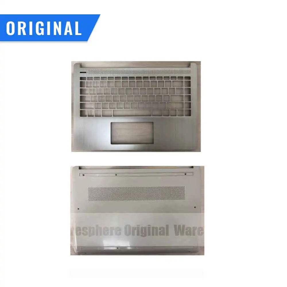 

New Original for HP 14-DQ TPN-Q221 Palmrest Top Upper keyboard Bottom Base Case L88200-001 EA0PA003010 Silver