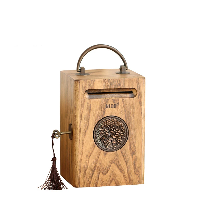 Luck Wooden Children Vintage Piggy Bank Lock Decorative Boxes Safe Secret Money Household Items Numismatics Cofre Boxes EH50PB
Luck Wooden Children Vintage Piggy Bank Lock Decorative Boxes Safe Secret Money Household Items Numismatics Cofre Boxes EH50PB