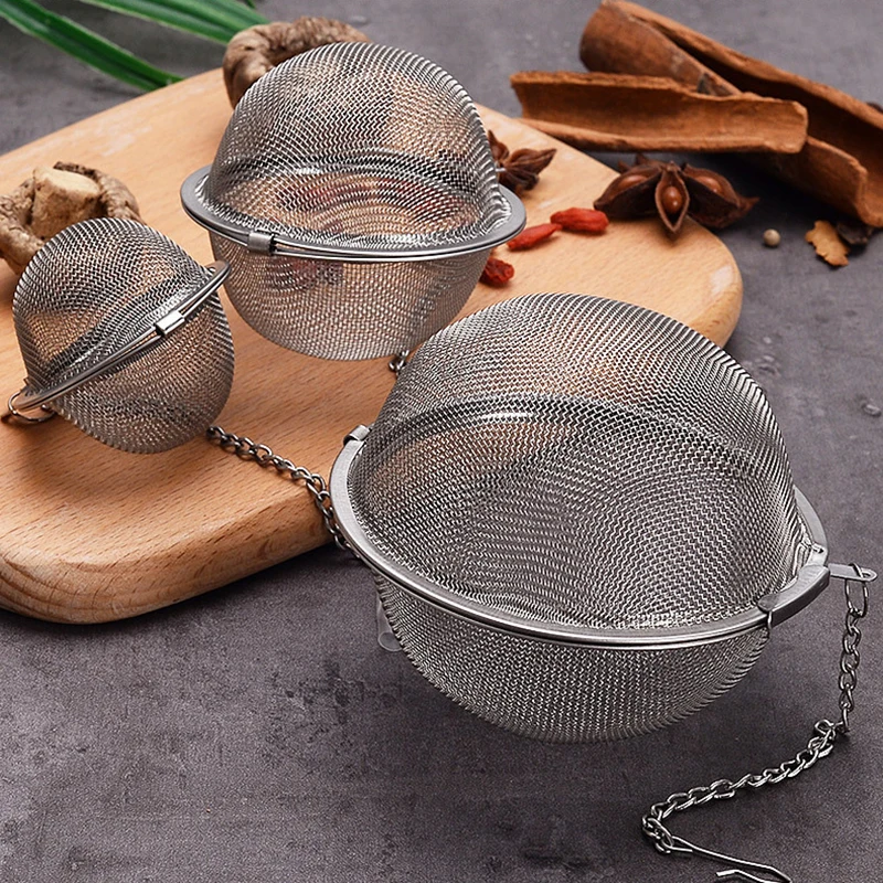 4.5/5.5/7/9cm Stainless Steel Tea Infuser Ball Shape Tea Strainer Mesh Infuser Tea Filter Strainers Kitchen Tools Accessories
4.5/5.5/7/9cm Stainless Steel Tea Infuser Ball Shape Tea Strainer Mesh Infuser Tea Filter Strainers Kitchen Tools Accessories