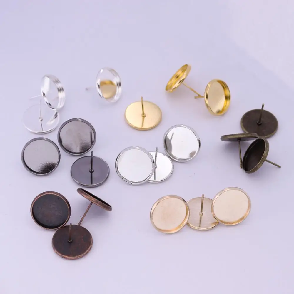 20-50pcs Stainless iron Blank Earring Base Cabochon Cameo Base 8 10 12 14 16 mm Flat Earring Setting Supplies For Jewelry Making
20-50pcs Stainless iron Blank Earring Base Cabochon Cameo Base 8 10 12 14 16 mm Flat Earring Setting Supplies For Jewelry Making