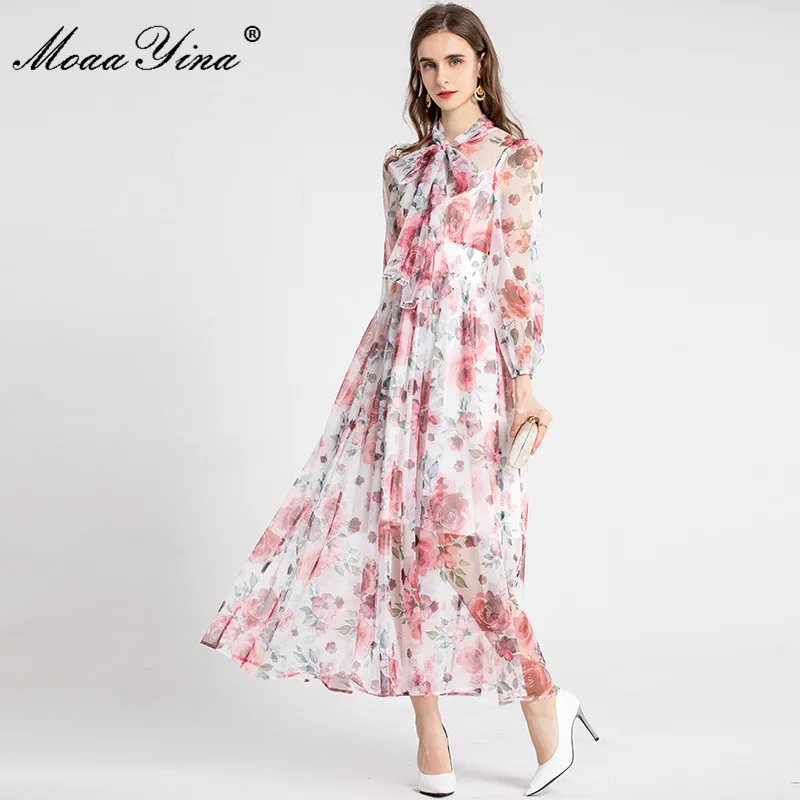 MoaaYina 2021 Bohemia Autumn Long Vacation Dress Women's New Fashion Lantern sleeve Floral print Chiffon Elegant Party Dress
MoaaYina 2021 Bohemia Autumn Long Vacation Dress Women's New Fashion Lantern sleeve Floral print Chiffon Elegant Party Dress