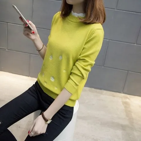 Women's New Autumn and Winter Pullover Knitting Shirt Bottoming Shirt Korean-Style Loose All-match Half-Collar Shirt Fake
Women's New Autumn and Winter Pullover Knitting Shirt Bottoming Shirt Korean-Style Loose All-match Half-Collar Shirt Fake