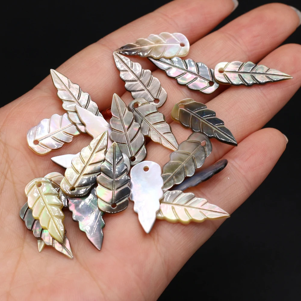 4pcs Natural Freshwater Shell Leaf Shape Black Shell Loose Beads for DIY Charm Jewelry Necklace Bracelet Size 9x22mm
4pcs Natural Freshwater Shell Leaf Shape Black Shell Loose Beads for DIY Charm Jewelry Necklace Bracelet Size 9x22mm
