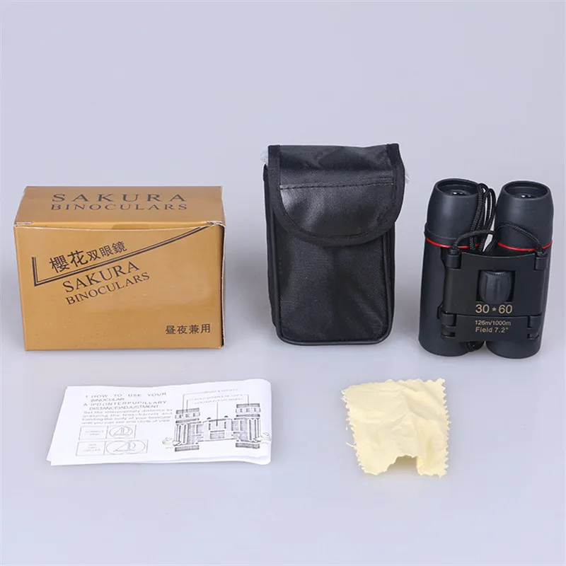 Professional Binoculars 30x60 HD High Power Mini Zoom Telescope Folding For Outdoor Bird Watching Travelling Camping
Professional Binoculars 30x60 HD High Power Mini Zoom Telescope Folding For Outdoor Bird Watching Travelling Camping