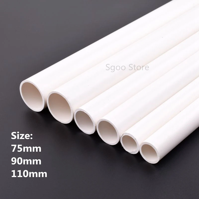 1pc Length 50cm Outer Diameter 75/90/110mm PVC White Pipe Aquarium Fish Tank Tube Garden Irrigation Watering Fittings
1pc Length 50cm Outer Diameter 75/90/110mm PVC White Pipe Aquarium Fish Tank Tube Garden Irrigation Watering Fittings