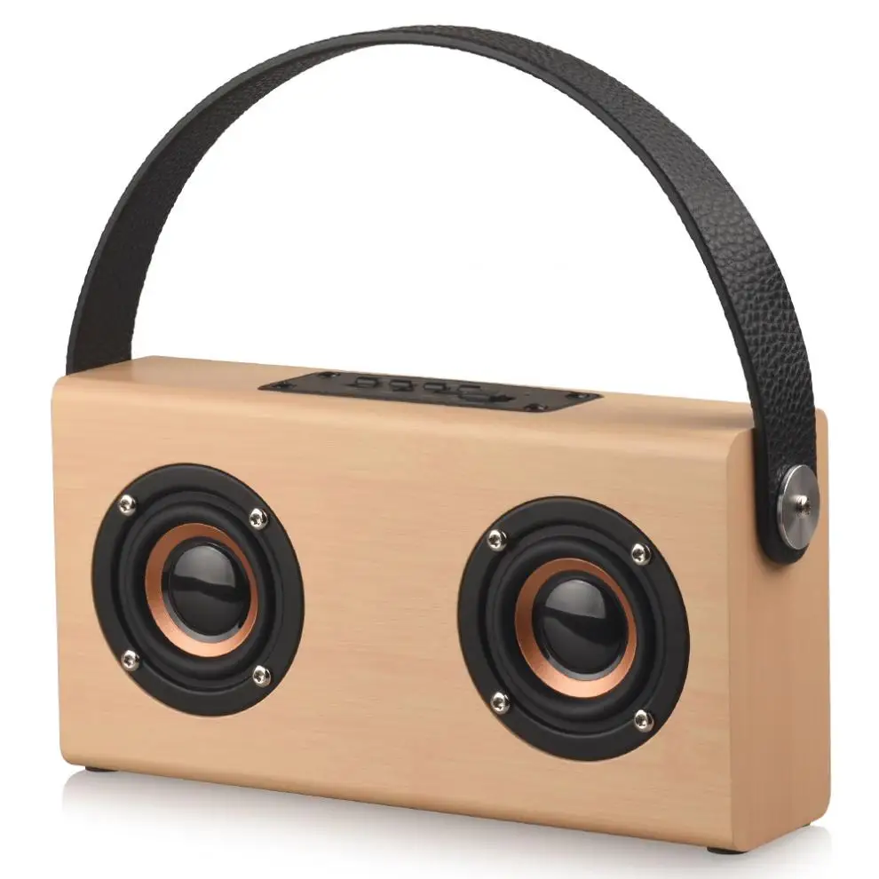 Портативная Bluetooth-Колонка в стиле ретро 6 Вт поддержка TF-карты/AUX функция