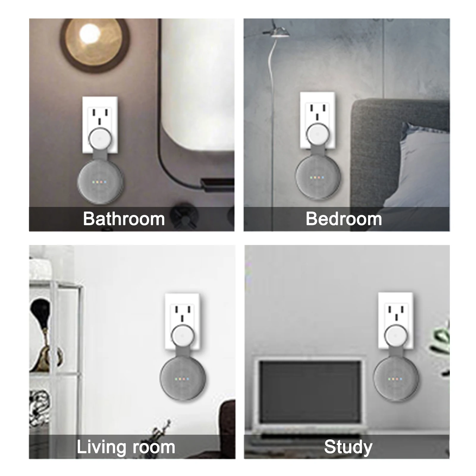 Wall Outlet Mount Holder Bracket For Google Nest Mini 2nd Gen Smart Speaker, Cable Manager Sound Box Stand Hang on the Adapter
Wall Outlet Mount Holder Bracket For Google Nest Mini 2nd Gen Smart Speaker, Cable Manager Sound Box Stand Hang on the Adapter