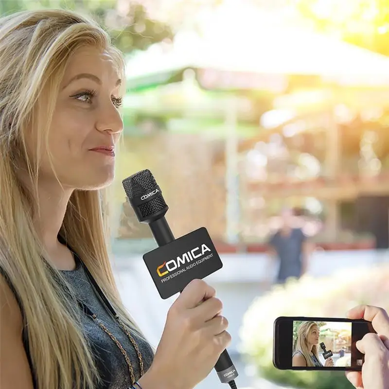 COMICA HRM-S Handheld Capacitor Microphone Professional Speaker Machine Mic for Smartphone Interview Reporter
COMICA HRM-S Handheld Capacitor Microphone Professional Speaker Machine Mic for Smartphone Interview Reporter