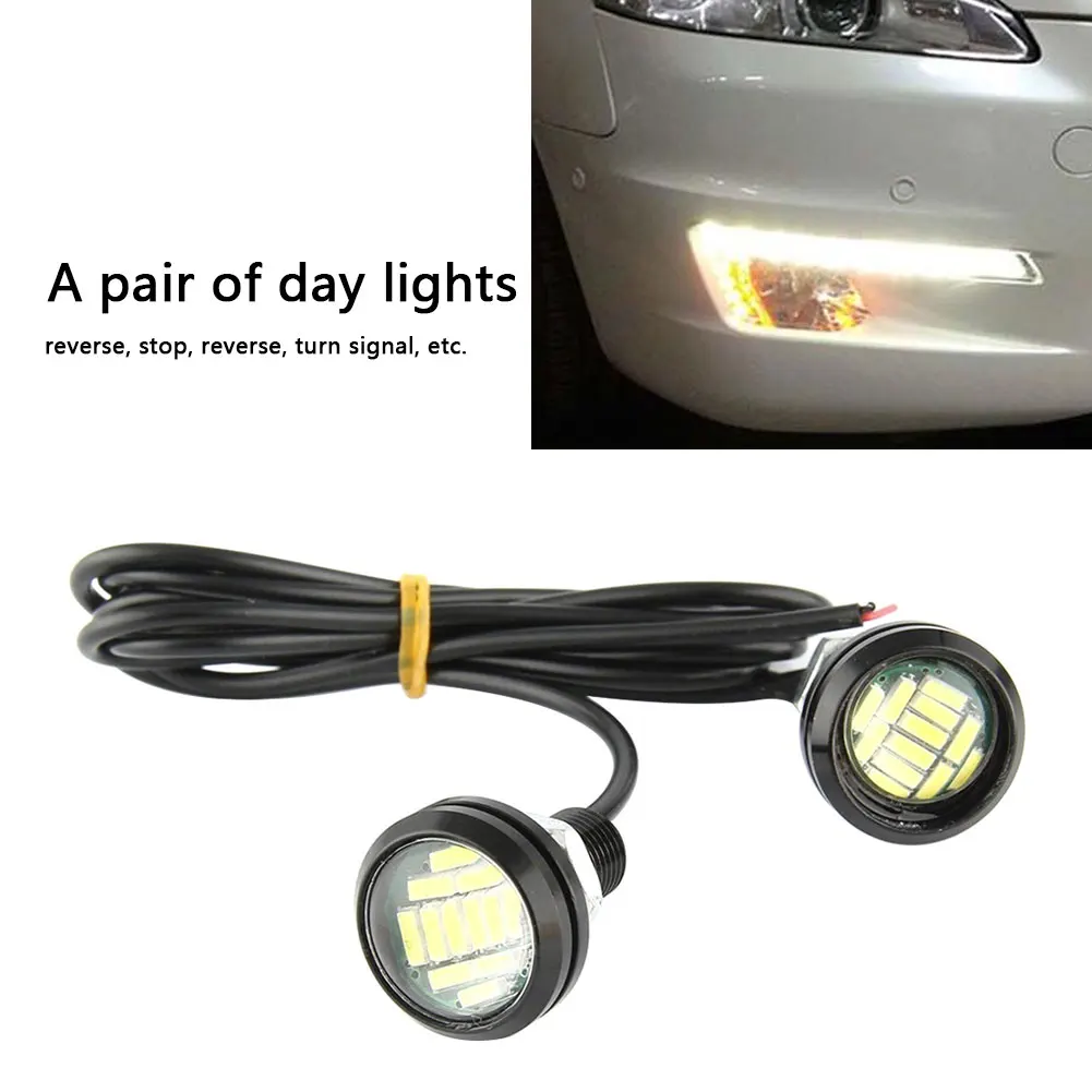 1 Pair White Eagle Eye LED Car DRL Reverse Turn Signal Daytime Running Light Light Automobiles Lamp LED Bulb Flash
1 Pair White Eagle Eye LED Car DRL Reverse Turn Signal Daytime Running Light Light Automobiles Lamp LED Bulb Flash