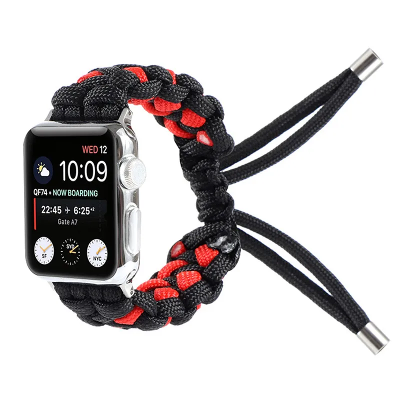 Nylon braided rope strap for Apple Watch 5 4 2 40 / 44mm 38 / 42mm outdoor leisure adjustable bracelet strap
Nylon braided rope strap for Apple Watch 5 4 2 40 / 44mm 38 / 42mm outdoor leisure adjustable bracelet strap
