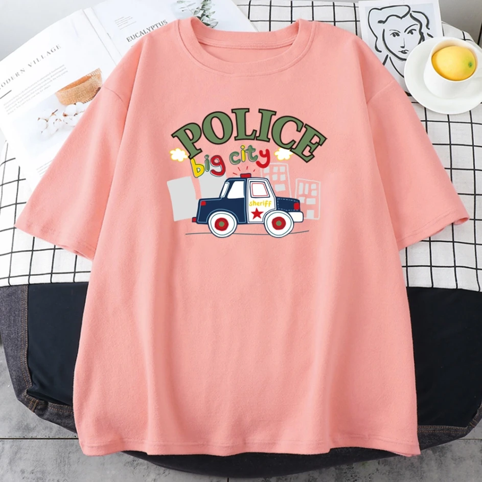 Police Big City Print Female T Shirt Creativity Fit T-shirts Fashion High Quality T-shirt Simplicity Crewneck T-shirts Woman
Police Big City Print Female T Shirt Creativity Fit T-shirts Fashion High Quality T-shirt Simplicity Crewneck T-shirts Woman
