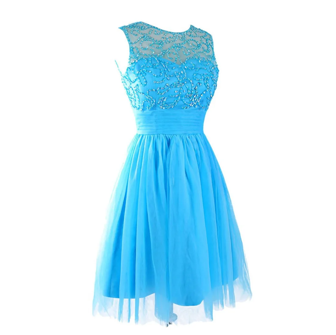 Short Illusion Beaded Bodice Light Blue Western Style Homecoming Tulle Dress Cheap Party Junior High Graduation Dresses For Girl
Short Illusion Beaded Bodice Light Blue Western Style Homecoming Tulle Dress Cheap Party Junior High Graduation Dresses For Girl