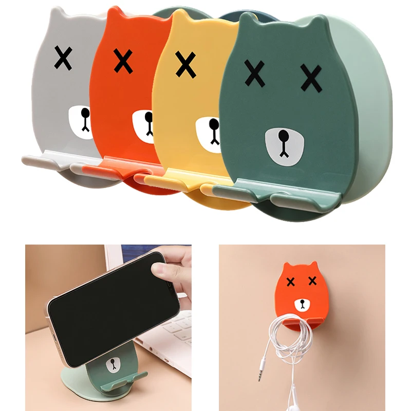 Phone Holder Universal Multifunctional Mount Stand Hanging Bracket Wall Holder Stand Hook Mobile Phone Wall Sticker Cartoon Hook
Phone Holder Universal Multifunctional Mount Stand Hanging Bracket Wall Holder Stand Hook Mobile Phone Wall Sticker Cartoon Hook