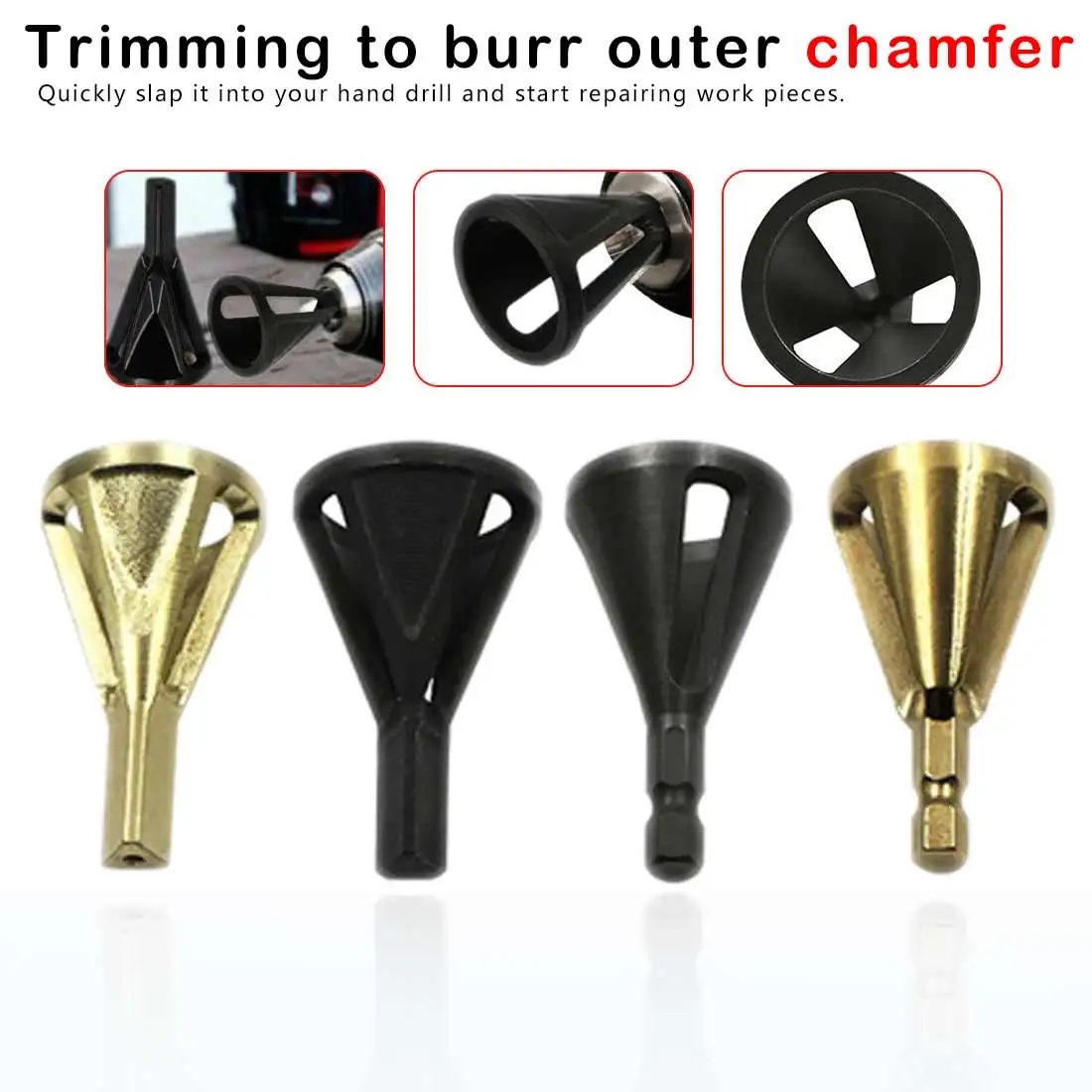 1pc CR12MOV Steel Deburring External Chamfering Tool Remove Deburring Tools Drill Bit
1pc CR12MOV Steel Deburring External Chamfering Tool Remove Deburring Tools Drill Bit