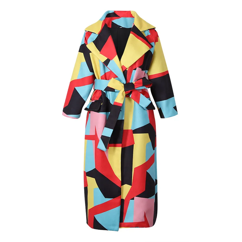 Windbreaker Coat Women's New Personalized Fashion Women's Color Contrast Geometric Loose Casual Long Sleeve Coat Stitching Coat
Windbreaker Coat Women's New Personalized Fashion Women's Color Contrast Geometric Loose Casual Long Sleeve Coat Stitching Coat