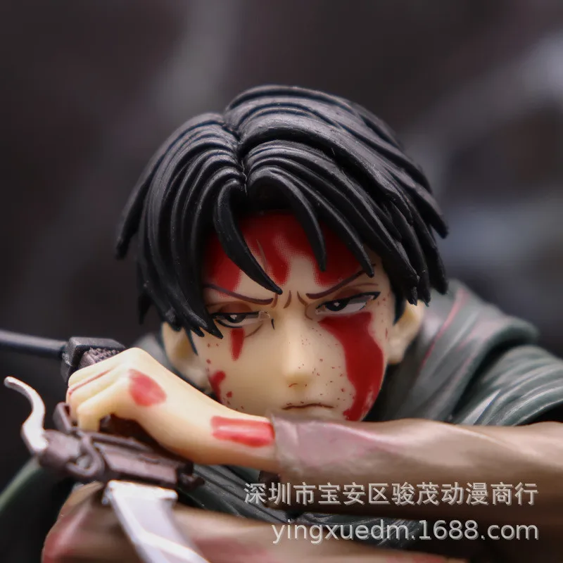 Anime Attack on Titan Captain War-damaged Captain Levi Ackerman Action PVC 18cm Figure Collectible Model Figurine
Anime Attack on Titan Captain War-damaged Captain Levi Ackerman Action PVC 18cm Figure Collectible Model Figurine