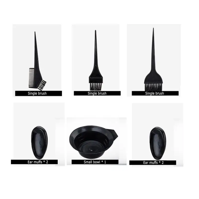 8Pcs /Set Hair coloring bowl Hair Dye Colouring Brush Comb Black Plastic Mixing Bowl Barber Salon Tint Hairdressing Styling Tool
8Pcs /Set Hair coloring bowl Hair Dye Colouring Brush Comb Black Plastic Mixing Bowl Barber Salon Tint Hairdressing Styling Tool